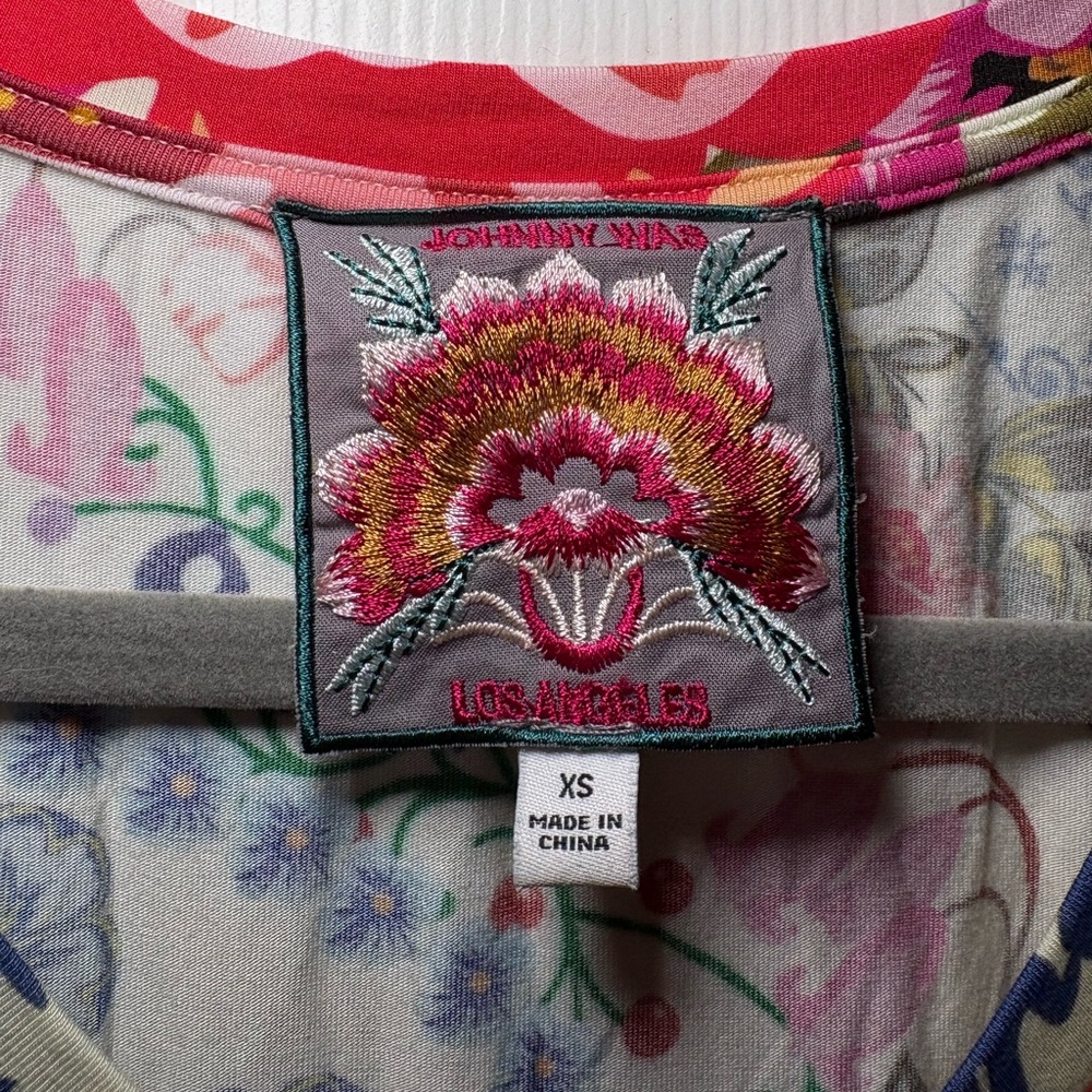 Johnny Was Tango Patchwork Midi‎ T-Shirt Dress | XS - Picture 7 of 9